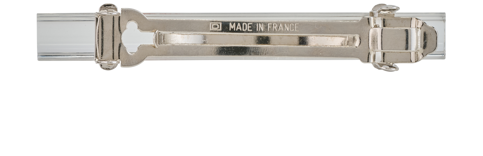 Chanel Logo Hair Barrette, &pound;180, Accessories, Silver, Resin, Back view